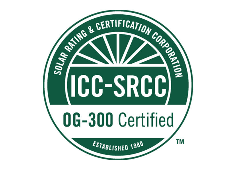 ICC-SRCC OG-300 Certified